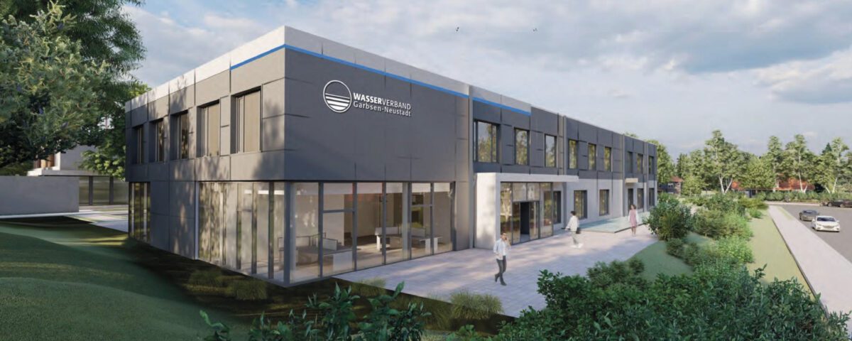 Visualisierung der Hauptverwaltung für den Wasserverband Garbsen